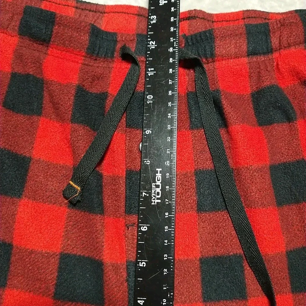Hawke & Co.‎ Pajama Lounge Pants Men XL Red Plaid Elastic Waist Comfort Warm